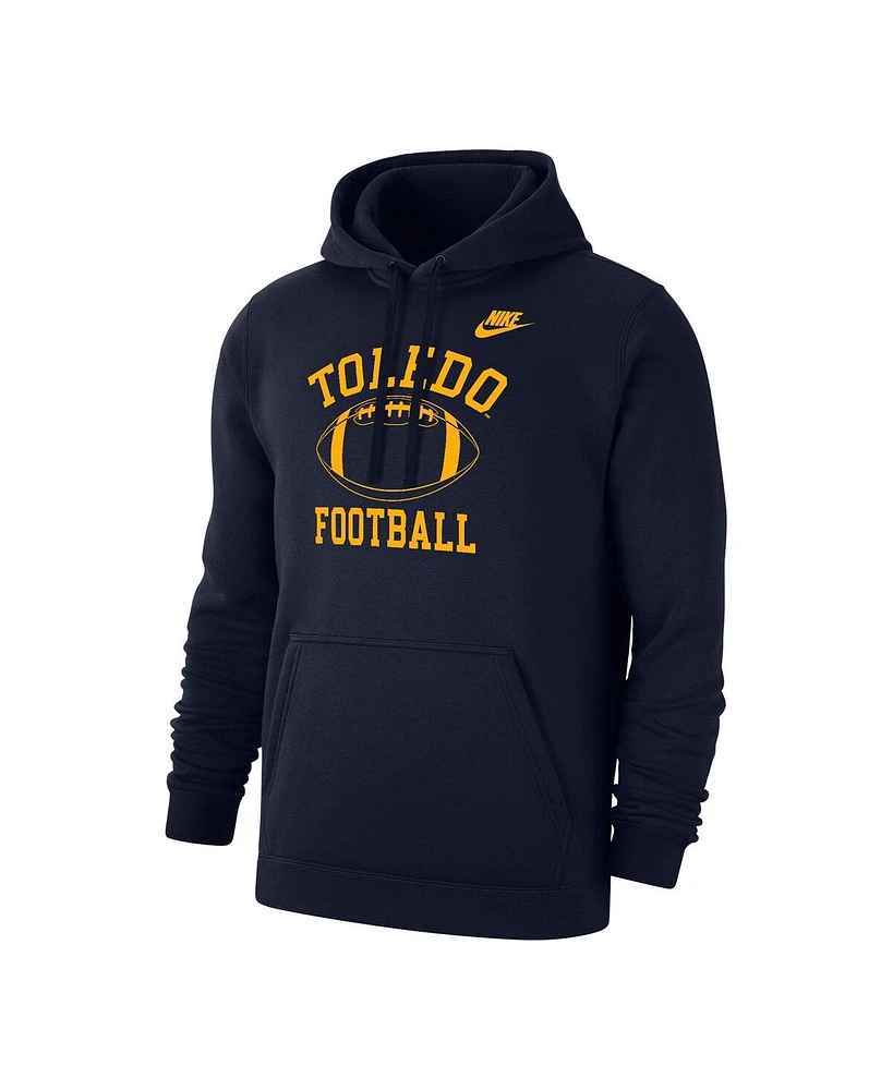 Nike Men's Navy Toledo Rockets Fleece Pullover Hoodie
