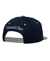 Mitchell & Ness Men's Navy/Gray Georgetown Hoyas Varsity Letter Snapback Hat