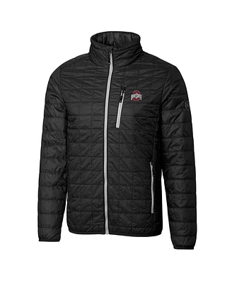 Cutter & Buck Men's Black Ohio State Buckeyes Rainier Full-Zip Jacket