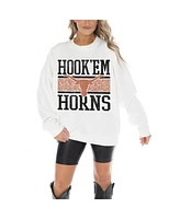 Gameday Couture Women's White Texas Longhorns Fair Catch Pullover Sweatshirt