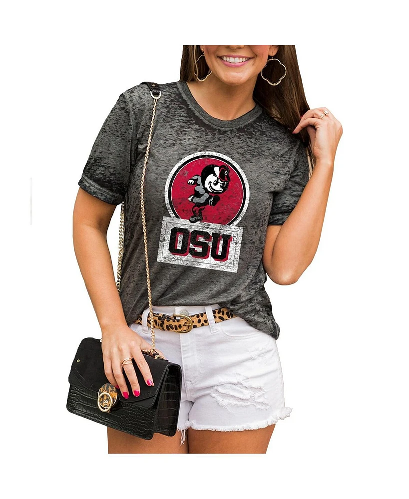 Gameday Couture Women's Charcoal Ohio State Buckeyes Better Than Basic Boyfriend T-Shirt