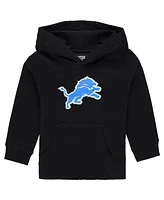 Outerstuff Toddler Black Detroit Lions Logo Pullover Hoodie