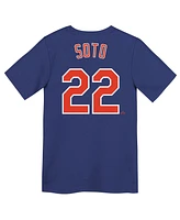 Nike Preschool Juan Soto Royal New York Mets Name Number T-Shirt