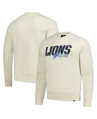 '47 Brand Men's Cream Detroit Lions Locked Headline Pullover Sweatshirt