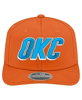 New Era Men's Orange Oklahoma City Thunder Statement Edition Jersey Hook 9SEVENTY Stretch-Snap Hat