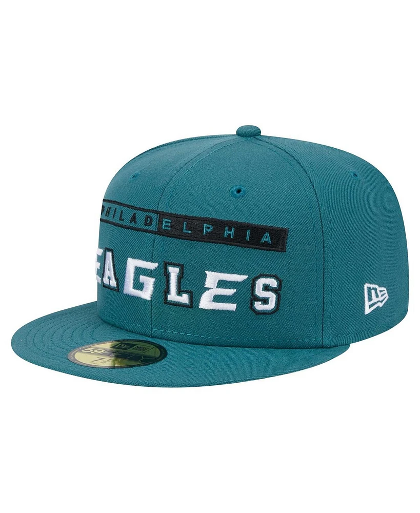 New Era Men's Midnight Green Philadelphia Eagles Ransom 59FIFTY Fitted Hat