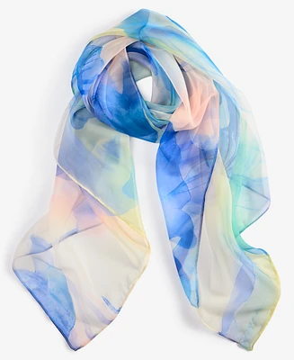 I.n.c. International Concepts Watercolor Floral Square Scarf, Exclusively at Macy's