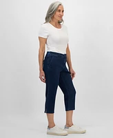 Style & Co Petite Chambray Comfort Denim Capri Jeans, Exclusively at Macy's