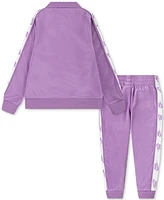 Nike Toddler Girls Logo-Taping Jacket & Pants, 2 Piece Set