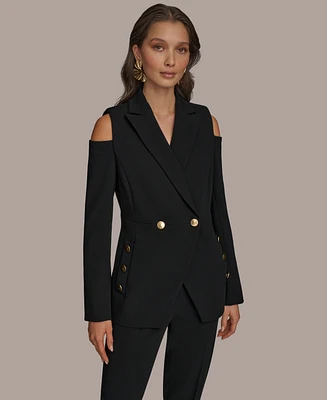 Donna Karan New York Women's Cold Shoulder Blazer