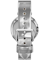 Tory Burch Women's The Pierced Silver Leather Strap Watch 36mm