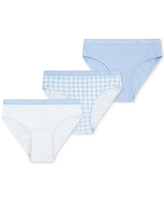 Polo Ralph Lauren Big Girls Bikini Briefs, 3 Pack