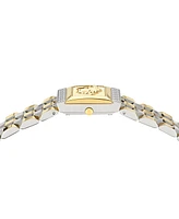 Versace Women's Swiss Reveal Square Two-Tone Stainless Steel Bracelet Watch 18x25mm