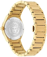 Versace Women's Swiss V-Auria Gold Ion Plated Bracelet Watch 39mm