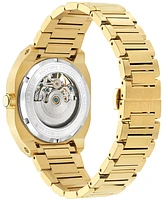 Versace Men's Swiss Automatic V-Contempo Gmt Gold Ion Plated Bracelet Watch 40x48mm