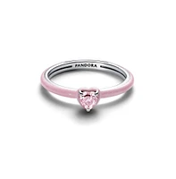 Pandora Sterling Silver Pink Chakra Heart Ring