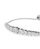 Swarovski Matrix Gradient of Round Cuts White Rhodium Plated Bracelet