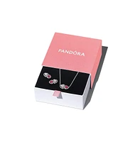 Pandora Red and Clear Double Halo Heart Gift Set