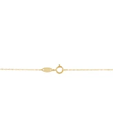 Textured Bead Curved Bar 17" Collar Necklace in 14K Tricolor Gold