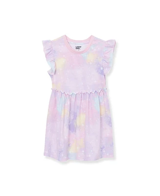 Lands' End Big Girls Plus Short Sleeve Gathered Waist Tunic Top