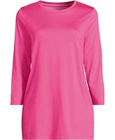 Lands' End Women's Petite 3/4 Sleeve Cotton Supima Tunic