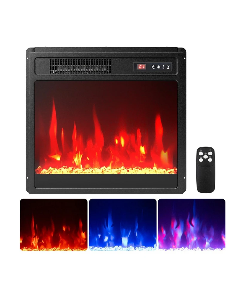 Electric Fireplace Insert Heater with Overheat Protection for Safe and Cozy Heating Solution