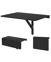 Mounted Folding Table for Small Spaces, Space-Saving Design Home or Office Use