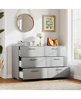 6-Drawer Storage Dresser for Spacious and Organized Bedroom Storage