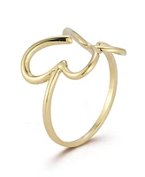 Rachel Zoe Fine Jewelry 14K Gold Open Butterfly Ring