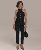 Donna Karan New York Women's Halter Vest, Regular & Petite