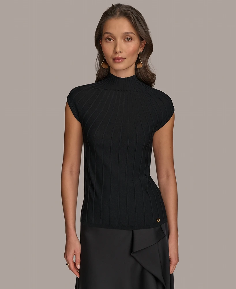 Donna Karan New York Women's Mock Neck Sweater, Regular & Petite Sizes