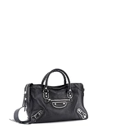 Pre-Owned Balenciaga Small City Classic Metallic Edge Bag Leather
