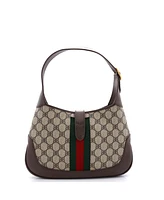 Pre-Owned Balenciaga Small x Gucci The Hacker Project Jackie 1961 Hobo Bb Coated Canvas