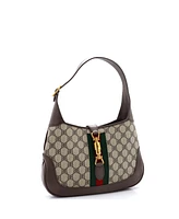 Pre-Owned Balenciaga Small x Gucci The Hacker Project Jackie 1961 Hobo Bb Coated Canvas