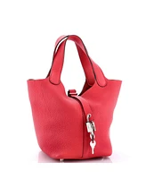 Pre-Owned HERMES Pm Picotin Lock Bag Clemence