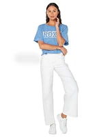 Roxy Juniors' Cotton Graphic Logo Crewneck Tee