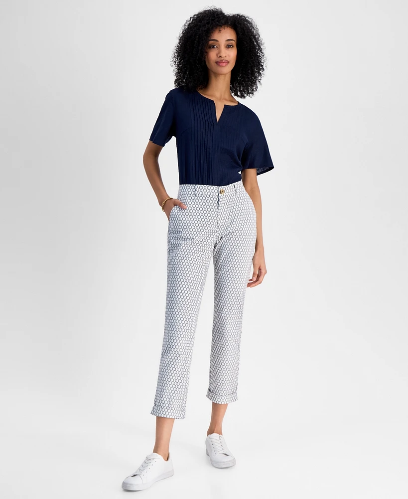 Tommy Hilfiger Women's Net Rope Hampton Chino Pants