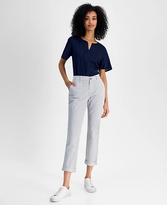 Tommy Hilfiger Women's Net Rope Hampton Chino Pants