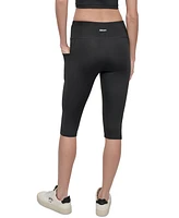 Dkny Sport Women's Balance Compression High-Waist Capri Pants