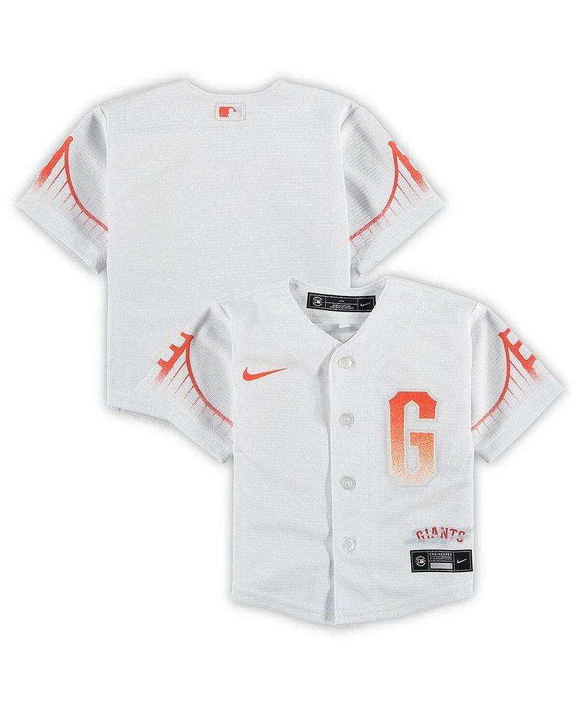 Nike Baby Boys and Girls White San Francisco Giants City Connect Replica Jersey