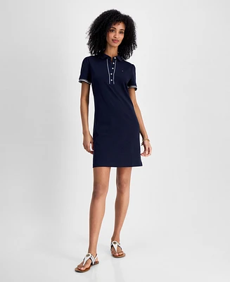 Tommy Hilfiger Women's Puff-Sleeve Polo Dress