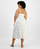 And Now This Trendy Plus Floral Fit & Flare Dress, Exclusively at Macy's