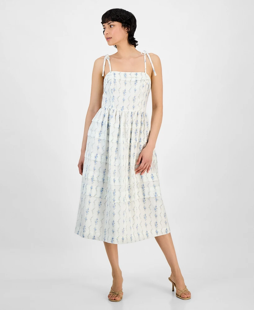 And Now This Women's Printed Tiered Midi Dress, Exclusively at Macy's