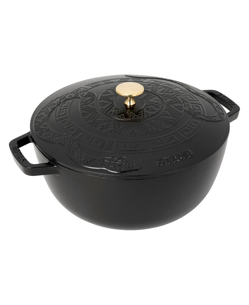 Staub Cast Iron 5-Qt. Essential French Oven with Snake Lid