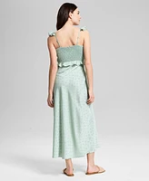 And Now This Women's Crisscross Ruffled Slip Dress, Exclusively at Macy's