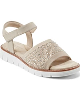 Easy Spirit Women's Jaela Embellished Eflex Flat Sandals