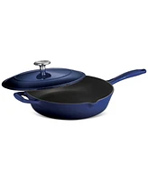 Tramontina Enameled Cast Iron 10" Skillet with Lid