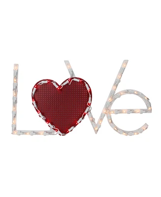 Northlight 17" Lighted "Love" with Heart Valentine's Day Window Silhouette Decoration