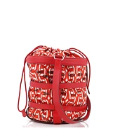 Pre-Owned Hermes Musardine Bucket Bag Printed Silk with Leather