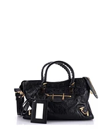 Pre-Owned Balenciaga Small City Classic Studs Bag Spiked Leather